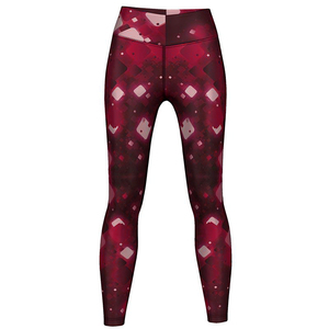 Leggings Deportivos de Secado Rápido Antibacterianos de Spandex/Poliéster con Estampado por Sublimación para Mujer, con Colores Personalizados para Entrenamiento - Product Image 1