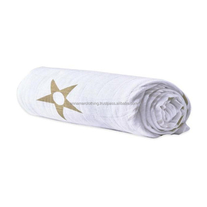 Factory Price Wholesale Soft <b>Comfortable</b> Cotton Baby Muslin Swaddle Blanket - Product Image 1