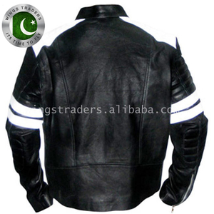 La mejor calidad precio de fábrica al por mayor de los hombres de moda chaqueta de cuero hecho en Pakistán - Product Image 4