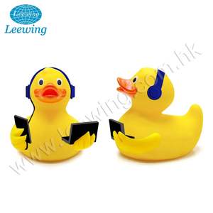 Caliente profesional de negocios de goma amarillo reportero altavoz periodista pato - Product Image 5