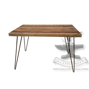 Horquilla de madera maciza Industrial, mesa de comedor moderna duradera para cafetería, restaurante, escuela, sala de estar, Hotel, taller, uso en Hospital - Product Image 2