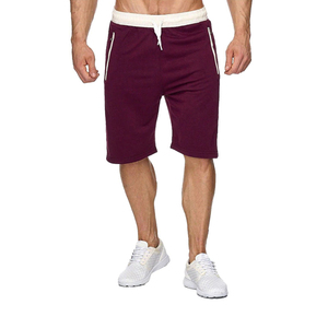 Venta al por mayor Plain Streetwear Cordón En Blanco Pesado Grueso French Terry Cotton Jogger Shorts Hombres Algodón Fleece Sweat Shorts - Product Image 4