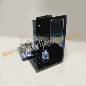 ขนาดที่กําหนดเองที่กําหนดเองอะคริลิค c แหวนลูกบาศก์บล็อกจอแสดงผลและชั้นวางนาฬิกาอะคริลิกนาฬิกาแสดงเคาน์เตอร์ - Product Image 4