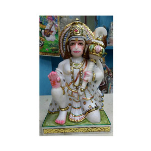 Marbre blanc Hanuman Statue - Product Image 1