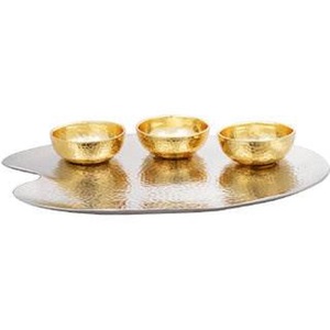 ชามใส่อาหารสีทองสไตล์แฟนซีทันสมัยชามเสิร์ฟซุปมาตรฐาน - Product Image 1