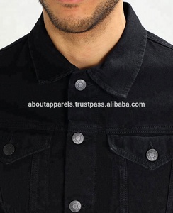 Chaqueta vaquera 100% de algodón para mujer, chaqueta vaquera personalizada de marca de lujo, prémium, cosida - Product Image 3