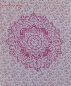 โปสเตอร์ผ้าทอลายดอกไม้จากผ้าคอตตอนลายดอกไม้มันดาลาแบบแขวนผนังสวยสำหรับตกแต่งประตูด้วยสินค้าตัวอย่างของอินเดีย - Product Image 3