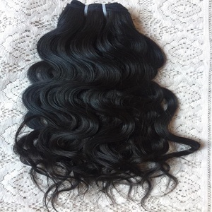 Del sur de la India del pelo humano de la Virgen sin procesar del pelo del templo mojado y ondulado 100% cabello humano - Product Image 6