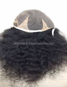 Perruque frontale en dentelle 360, cheveux naturels, pour femmes d'âge moyen, couleur dorée - Product Image 1