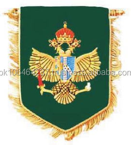 2024 Mới Nhất Chất Lượng Cao 100% Polyester & Vàng Dây Tùy Chỉnh Dịch Vụ Thêu Cờ Biểu Ngữ Phù Hiệu - Product Image 2