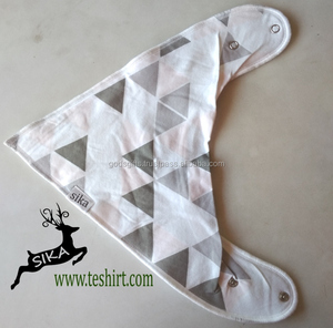 Bavoir triangulaire en coton biologique pré-délavé, pour bébé, bavoir, bandana, accessoire écologique, offre spéciale complète, promotion - Product Image 5