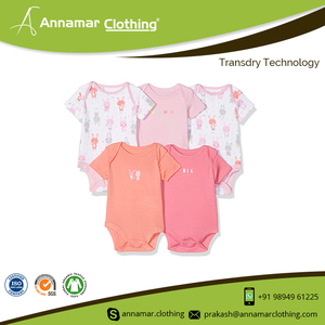 ผู้ผลิตในประเทศอินเดียขายส่งผ้าฝ้าย100% รอมเปอร์ทารกถัก Romper ทารกแรกเกิดสีขาว GOTS ได้รับการรับรองผ้าฝ้ายอินทรีย์ Rompers - Product Image 5