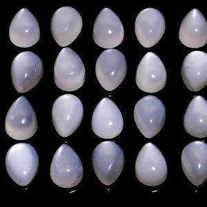 4mm 6mm naturel blanc pierre de lune lisse poire calibré cabochons pierre précieuse boutique en ligne du fabricant prix de gros pierre - Product Image 1