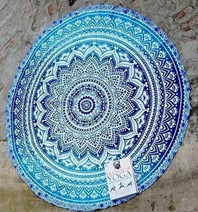 Tapiz de pared bohemio Hippie hecho a mano diseño Floral moderno algodón indio playa Mandala colgantes dormitorio tapices estéticos - Product Image 2