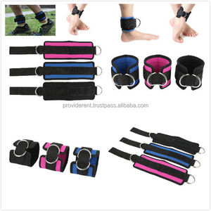 Sangle de cheville réglable avec anneau en D, poulie pour la jambe et la cuisse, accessoire de câble pour exercices de musculation, matériau PU - Product Image 1