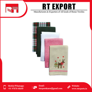 Prix du marché 100% coton matériel personnalisé ensemble de serviettes de cuisine fournisseur Inde. - Product Image 3