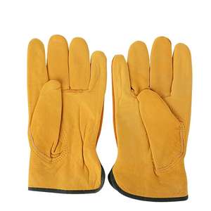 Guantes de cuero de trabajo mecánico Industrial de alta resistencia para adultos Guante de cuero de vaca de trabajo mecánico personalizado Unisex - Product Image 1