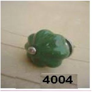 ปุ่มตู้ฝังกระดูกสําเร็จรูปขัดเงาธรรมชาติลูกบิดประตูเซรามิกสีเขียว - Product Image 2