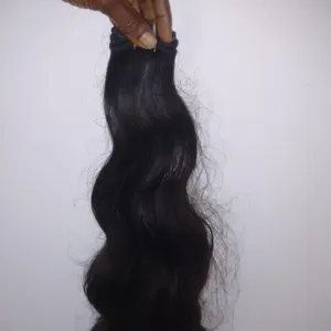 Extensión de cabello humano remy, pelo ondulado y teñible, 100% virgen, de la india