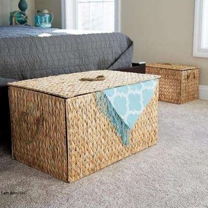 ตะกร้าเก็บของทำมือจากผักตบชวาจากเวียดนาม สินค้าใหม่ ทำจากไม้ไผ่ เป็นมิตรต่อสิ่งแวดล้อม สีสันสดใส เหมาะสำหรับใช้ในชีวิตประจำวัน จัดเก็บอาหาร - Product Image 4