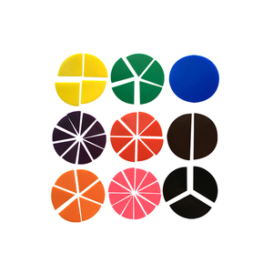 Juguetes educativos para niños, puzzle de plástico, equipo de fracción de matemáticas - Product Image 1