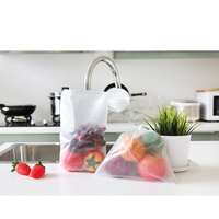 200 pièces/rouleaux – Sacs à soufflets latéraux en PEHD transparent Tang Jin Home avec impression en héliogravure, recyclables pour le stockage alimentaire