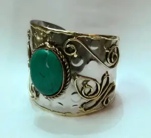 Hand Crafted Brass Hand Cuff Bracelet Wholesale
