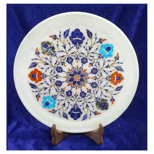 Plaque verte, incrustation de marbre - Product Image 1