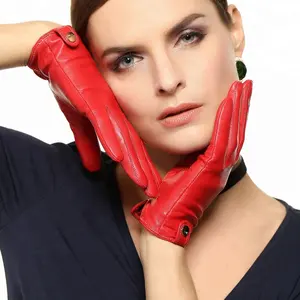 German Leather High Quality Women's Driving Gloves/ Hand Protector Driving Gloves