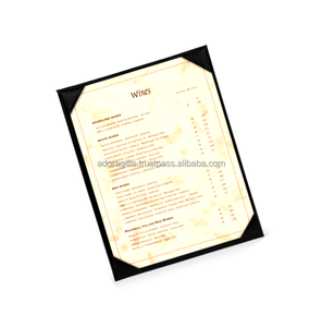 A4 Size Leather <b>Menu</b> Card Cover for Restaurants and Hotels Stylish Beer <b>Menu</b> Holder - Product Image 1