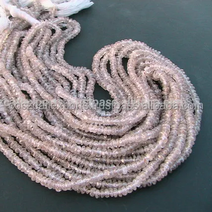 Rare Earth Khai Thác Tự Nhiên Zircon Micro Mặt Rondelle 2.5 Đến 3 Mm Strand