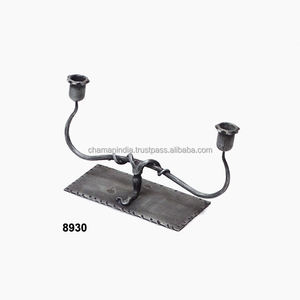 Mano forjado decoración del hogar 2 sostenedor de vela - Product Image 1