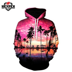 Sweat à capuche à sublimation pour hommes de bonne qualité hiver 2025 Street Wear avec motif imprimé teint uni - Product Image 3