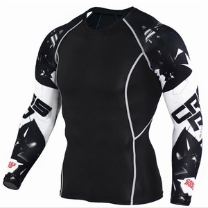 Rashguard personnalisé sublimé MMA à manches longues anti-UV unisexe 100% nylon - Product Image 3