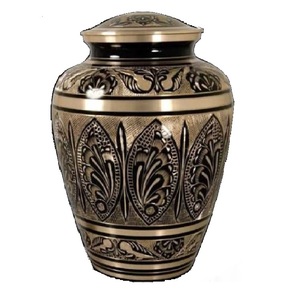 Urne funéraire en laiton en métal commémoratif adulte argenté Style américain/européen pour le stockage des cendres humaines Urne funéraire vendue - Product Image 4