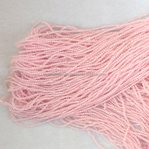 Cuentas Sueltas Semipreciosas de Cuarzo Rosa, Forma Redonda, Facetadas, Color Rosa Natural, 2-3 mm, Micro Gemas Certificadas por Terceros - Product Image 5