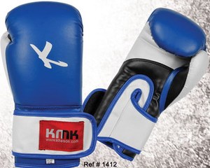 10OZ 12OZ GUANTES DE BOXEO PU CUERO ENTRENAMIENTO GANTS DE CAJA GANADOR LOGOTIPO PERSONALIZADO Y DISEÑO ROSA AZUL BLANCO - Product Image 3