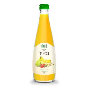 زجاجة 330 مللي من الزجاج عصير الخضراوات الموز الكمثرى الفراولة عصير الفواكه الصانع
