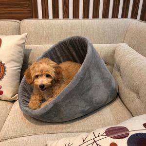 Lits de luxe en velours doux pour animaux de compagnie avec coussin détachable chauds et confortables pour chats et chiens fabriqués au Vietnam - Product Image 3