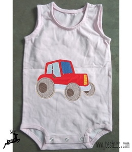 india online shopping Wholesale custom print kids knitted organic cotton baby romper Kids Romper Baby Boy Short Sleeve rompers - Product Image 5