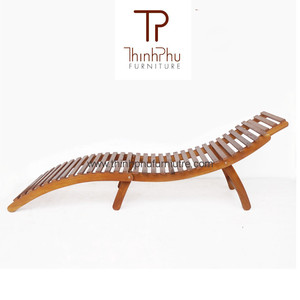 Tumbona Plegable de Madera de Acacia WAVE Thinh Phu, Muebles de Exterior para Patio, Jardín y Piscina, Muebles Thinh Phu - Product Image 3