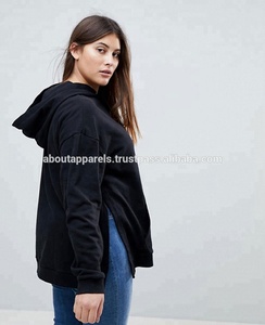 เสื้อฮู้ดผ้าฝ้ายระบายอากาศได้ดีแขนยาวแบบรูดซิปสำหรับผู้หญิง - Product Image 3