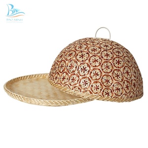 Cubierta colorida de bambú para comida, cúpula para comida de Vietnam - Product Image 1