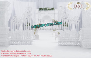 Majestuoso juego de paneles de cuero deslumbrante para decoración de bodas asiáticas, paneles superiores con mechones para ocasiones de fiesta - Product Image 6
