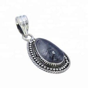 ราคาถูก925เงินสเตอร์ลิงชุบทองโรเดียมชุบสีดำประดับอัญมณีอัญมณีอัญมณีเครื่องประดับสำหรับทุกเพศ - Product Image 1