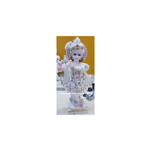 Religious God Krishna Marble Statue - Product Image 1