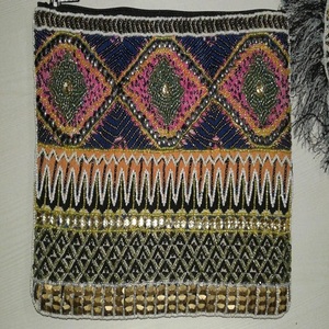 Indian Modern Bohemian Summer Embroidery Designer Handmade <b>Beaded</b> Messenger Bags Light Weight <b>Large</b> Capacity Women Evening Bags - Product Image 4