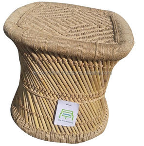 Tabourets en bambou naturel en gros, écologiques, pour l'intérieur/l'extérieur, ensembles de tabourets en bambou pour patio, jardin, balcon, console en incrustation d'os - Product Image 1