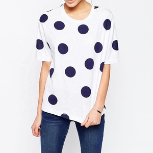 Camisetas de manga corta con lentejuelas de encaje para mujer, informales, de talla grande, personalizadas, con impresión personalizada completa, fabricante de Bangladesh - Product Image 1