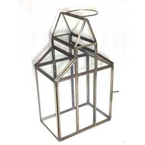 Nouvelle maison et décoration de noël nouveau Design lanterne à bougie en filigrane avec verre - Product Image 2